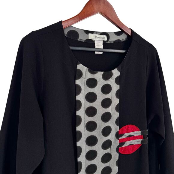 Moonlight by Y & S Small Wearable Art to Wear Artsy Shirt Top Abstract Unique - Picture 3 of 6